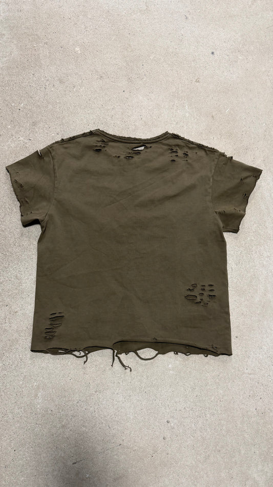 8TERNITY Core Logo Tee — Distressed Olive