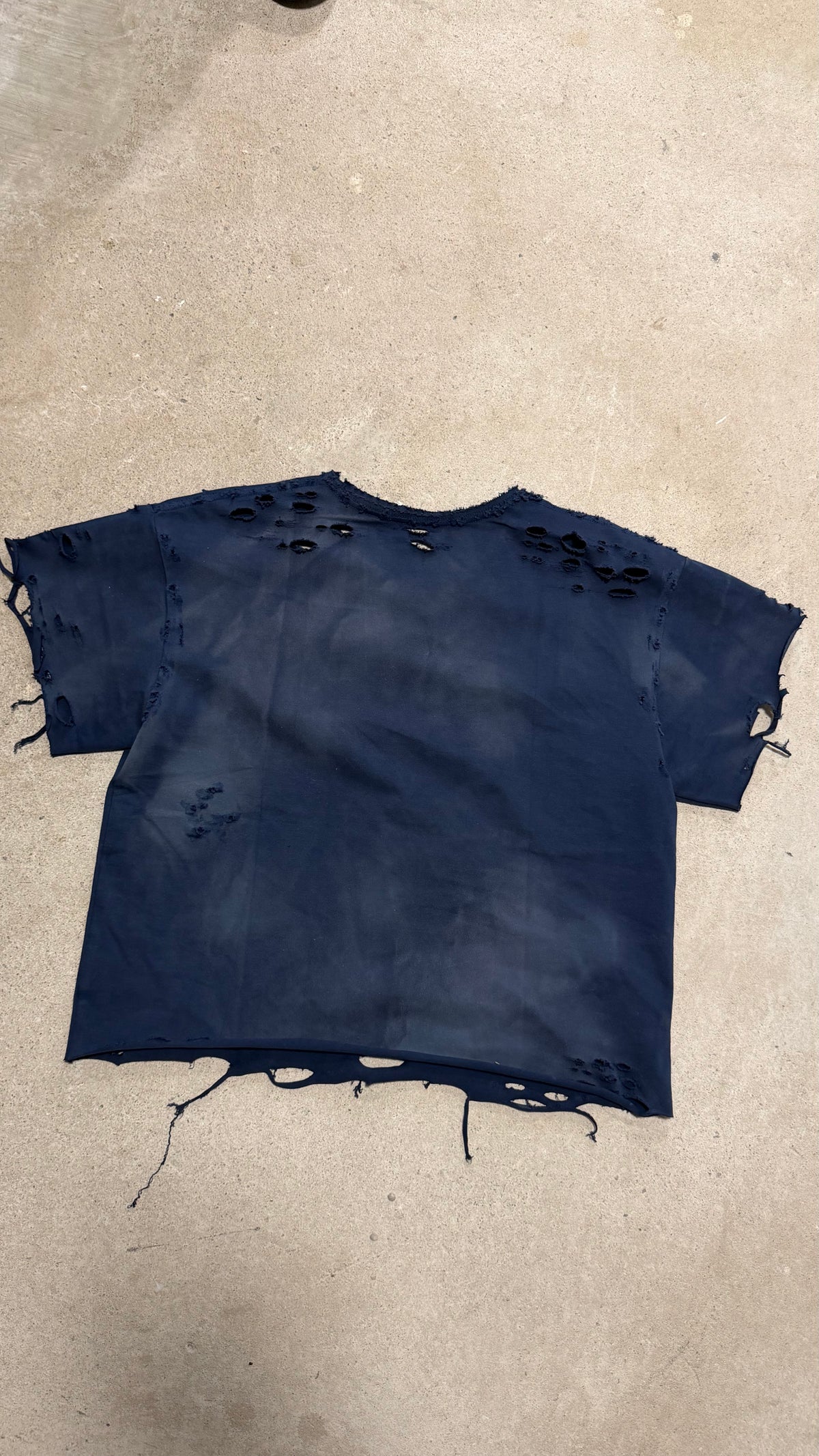 The Art of Knowing Distressed Tee — Navy